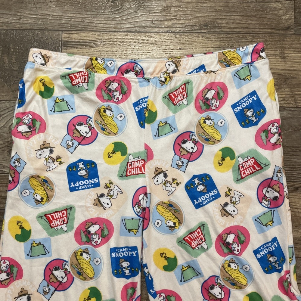 Peanuts Pajama Lounge Pants‎ 2025 Camp Snoopy Camp Chill Women Sz XL